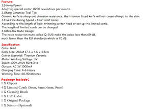 Cortadora de <span class=keywords><strong>Pelo</strong></span> Recargable de Bajo Ruido <span class=keywords><strong>para</strong></span> Mascotas, Removedor de <span class=keywords><strong>Pelo</strong></span>, Recortadora <span class=keywords><strong>para</strong></span> <span class=keywords><strong>Perros</strong></span> y Gatos, Máquina Eléctrica <span class=keywords><strong>para</strong></span> <span class=keywords><strong>Cortar</strong></span> el <span class=keywords><strong>Pelo</strong></span> de Mascotas - Product Image 5