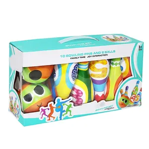 2024 Venda imperdível bola de boliche de espuma EVA para crianças, brinquedo criativo e interessante, novo design, artesanal, artesanal, ideal para crianças, novo design