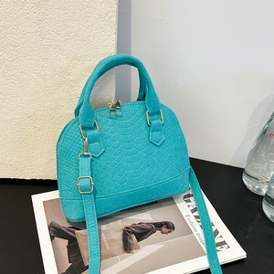 Bolsos de Mano de Moda con Diseño de Concha, Color Puro, de Fieltro, Bolsos Cruzados para Mujer - Product Image 4