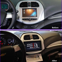 Reproductor de Dvd para CHEVROLET SPARK 2018/DAEWOO MATIZ/BAIC/BEAT, grabadora de operaciones estéreo para coche, marco de sistema de entretenimiento multifunción