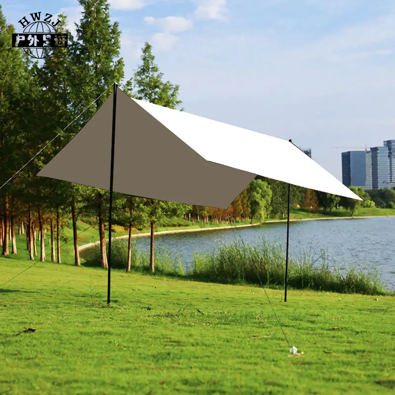Nouveau parasol de camping à domicile en plein air de taille personnalisée et auvent imperméable