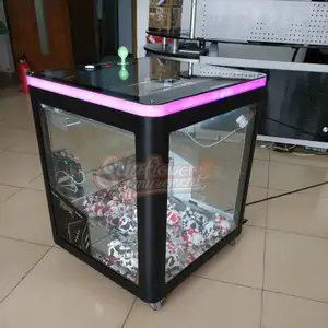 Magic Mini kubus mesin derek Arcade hiburan koin dioperasikan hadiah dalam ruangan mesin permainan cakar Mini