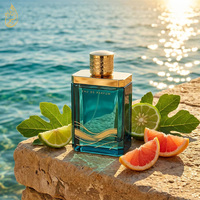 Parfum de luxe de style designer en gros, 100 ml EDP, longue tenue, unisexe, bleu or, coffret cadeau élégant, vaporisateur naturel