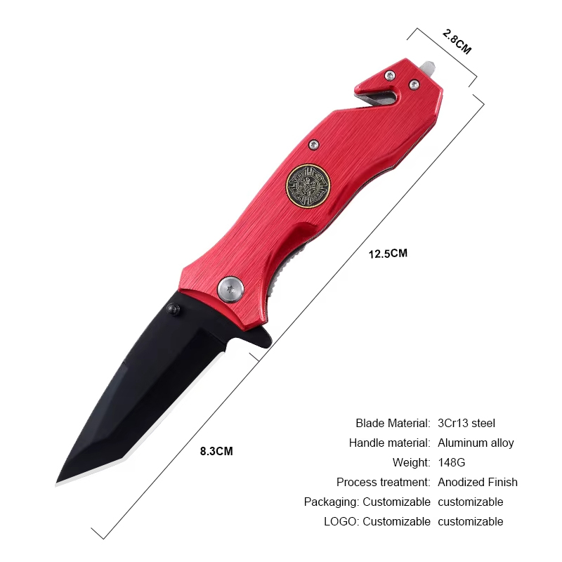 Insignia dentada roja