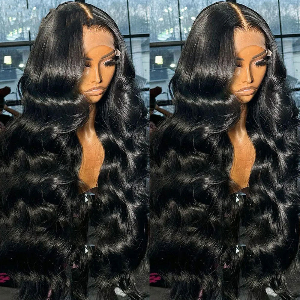 BLACK Wig 180%