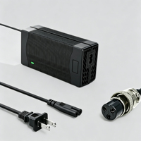 Cargador de Batería de Litio de 54.6V3A con Certificación CE, Iluminación LED, Protección OCP/OVP para Bicicleta Eléctrica de 48V, Conector de Aviación M16