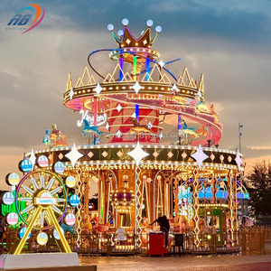 Carrusel de parque temático de diseño especial Paseos Diversión <span class=keywords><strong>Luna</strong></span> <span class=keywords><strong>Park</strong></span> Machine Equipment Merry Go Round para la venta - Product Image 5