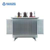 Transformateur de distribution triphasé immergé dans l'huile 100kVA 200kVA 400kVA 11kV/0.4kV abaisseur de tension à enroulement en cuivre norme IEC