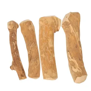 Factory Supply Safe ECO-freundliche hölzerne saubere Zähne Knochen natürlicher Kaffee Holz Haustier Hund Kauen Knochen Stick Kau spielzeug