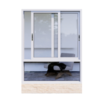Ventana Corredera de Vidrio con Marco de Aluminio, Gran Vista, Panel Amplio, Buen Sellado, Precio Económico, para Renovación del Hogar