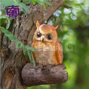 Lampe statue de hibou en fibre de verre pour extérieur, IP65, décoration de Noël pour la maison, décoration de fête d'anniversaire, pour aménagement paysager, décoration de Noël extérieure - Product Image 2