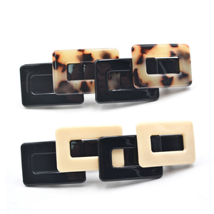 Di lusso di grandi dimensioni francese della clip del barrette delle donne su ordinazione barrette dei capelli della clip accessori vintage goody acetato di cellulosa geometrica barrette - Product Image 3