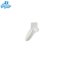 Chaussettes en coton de longueur d'équipage avec logo brodé et bout renforcé pour un usage quotidien de qualité supérieure dans les affaires et décontracté