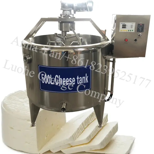 Süreç ısıtma süt peynir yapımı için elektrikli peynir kdv makinesi