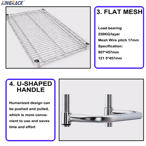 <strong>Industrial</strong> Grade 5-Layer Adjustable Stainless Steel <strong>Shelving</strong> <strong>Unit</strong> for Electronics Factory Heavy Duty &amp; Anti-rust Design - Product Image 6