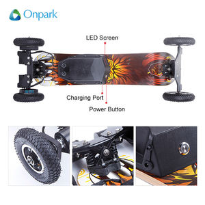 Harga Motor ganda Skateboard listrik Off-road panjang lemak ban keluar otomatis Skateboard-elctric - Product Image 2