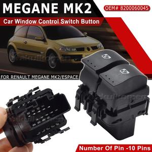 8200060045 nuevo <span class=keywords><strong>interruptor</strong></span> elevador de ventana de Control con 10 pines delantero izquierdo para Renault <span class=keywords><strong>Clio</strong></span> II <span class=keywords><strong>2</strong></span> luz amarilla 820047680 - Product Image 2