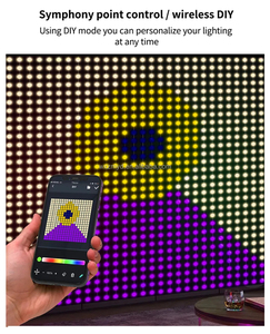 स्मार्ट नेतृत्व वाले rgb पर्दा स्ट्रिंग लाइट ब्लूटूथ ऐप कंट्रोल 400dy लटकाने परी प्रकाश पैटर्न पाठ प्रोग्राम योग्य संगीत सिंक - Product Image 4