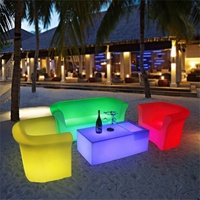 2021 LED Illuminé Style Moderne Night Club Table Meubles De Bar À La Mode pour La Maison Hôtel Centre Commercial Utilisation Extérieure Vente Chaude