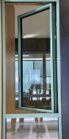 Ventanas de Aluminio con Aislamiento Térmico y Marco Delgado, Diseño de Esquinas Redondeadas para Oficina, Hogar, Villa, Restaurante