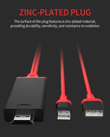 Adaptateur audio-vidéo universel plaqué or pour câble d'ordinateur, smartphone, TV-1080P