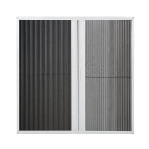 กรอบอลูมิเนียมที่ถอดออกได้<span class=keywords><strong>มุ้ง</strong></span>ลวดหน้าจอประตูแมลงประตูตาข่ายบานเลื่อนหดได้ - Product Image 2