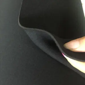 Jianbo Preto CR SBR Neoprene Espuma Folhas De Borracha 3mm 5mm Laminado Poliéster Impermeável Tecido Neoprene Macio Para Suportes Médicos