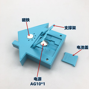 <b>Miniature</b> House Shaped Electronic <b>Clock</b> Battery Operated Alarm For Students Back To School Bedroom Desk Use - Product Image 2
