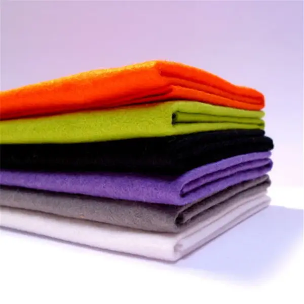 Professional Factory Customized High Quality Home Textile 100% Wool Knitted Colourful Felt