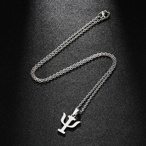 Collana con Ciondolo Trendy Dina, Nuovo <span class=keywords><strong>Simbolo</strong></span> Creativo di Psicologia, Placcata in Oro, Catena a Serpente in Acciaio Inossidabile, Accessori per Donna - Product Image 2