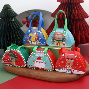 Mini Caja de Metal Personalizada para Dulces y Galletas con Diseño de Árbol de Navidad, Caja de Regalo de Hojalata para Navidad, Decoración 2026 - Product Image 1