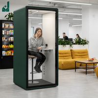 Cabine téléphonique insonorisée, cabine acoustique de bureau, cabine silencieuse, isolation phonique pour les entretiens, tests audiométriques