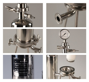 <span class=keywords><strong>Daryl</strong></span> 304/316L Boîtier de filtre Mécanicien poli à l'état neuf avec entrée et sortie 1 \ "Remplace les manomètres Pall/3M/Filtrox - Product Image 6