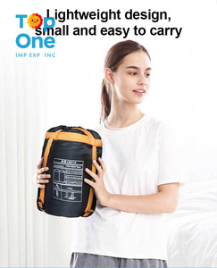 TopOne Double sac de couchage d'hiver pour adulte imperméable avec enveloppe en nylon chaud matériaux recyclés pour le camping en plein air avec des enfants - Product Image 4