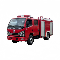 Nouveau camion de lutte contre l'incendie compact Dongfeng 4x2 diesel, réservoir d'eau en acier inoxydable, pompe haute pression, équipement de sauvetage et de sécurité, 15m