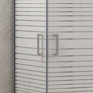 Box Doccia Kamalu K410 a 3 Lati 70x90x70 con Altezza 180 cm e Serigrafia K410 - Product Image 3