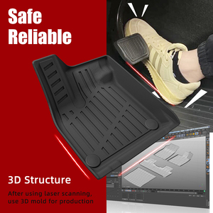 Tapetes para Auto 3D Antideslizantes para Todo Clima, Tapetes de Piso de TPE Impermeables, Tapete para Auto Personalizado de Fácil Limpieza para <span class=keywords><strong>Audi</strong></span> <span class=keywords><strong>Q5</strong></span> E-tron <span class=keywords><strong>2023</strong></span> - Product Image 3