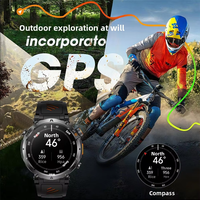 Reloj Inteligente Deportivo IPS Alloy para Hombre y Mujer, con Llamadas, Monitor de Ritmo Cardíaco, Monitor de Sueño, GPS, Brújula, Linterna, Resistente al Agua