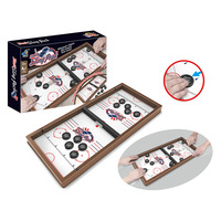 Jouets éducatifs de sport de table en plastique amusants, jeu de plateau interactif Fast Sling Puck pour enfants
