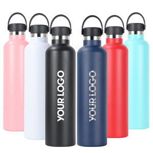 Venta al por mayor de vasos de acero inoxidable de grado alimenticio aislados al vacío de doble pared con logotipo personalizado botella de agua con paquete de tapa - Product Image 5