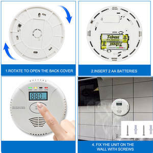 Seyahat karbon monoksit dedektörleri <span class=keywords><strong>UL</strong></span> 2034 CO alarmlı dedektör pil gücü ile ev mutfak için dijital ekran - Product Image 6