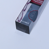 Boîte d'emballage transparente pliable en plastique PET PVC recyclé sur mesure pour brosse à cheveux, peigne, parfum et rouge à lèvres