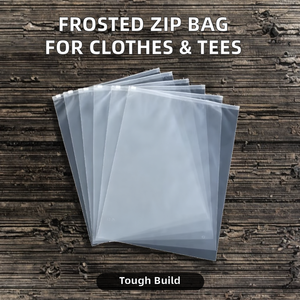 Customized Transparent Plastic Zip Lock <b>Bag</b> Frosted Zipper for Clothing-T-shirts and Skirts for Supermarket and Exhibition Use - Product Image 2