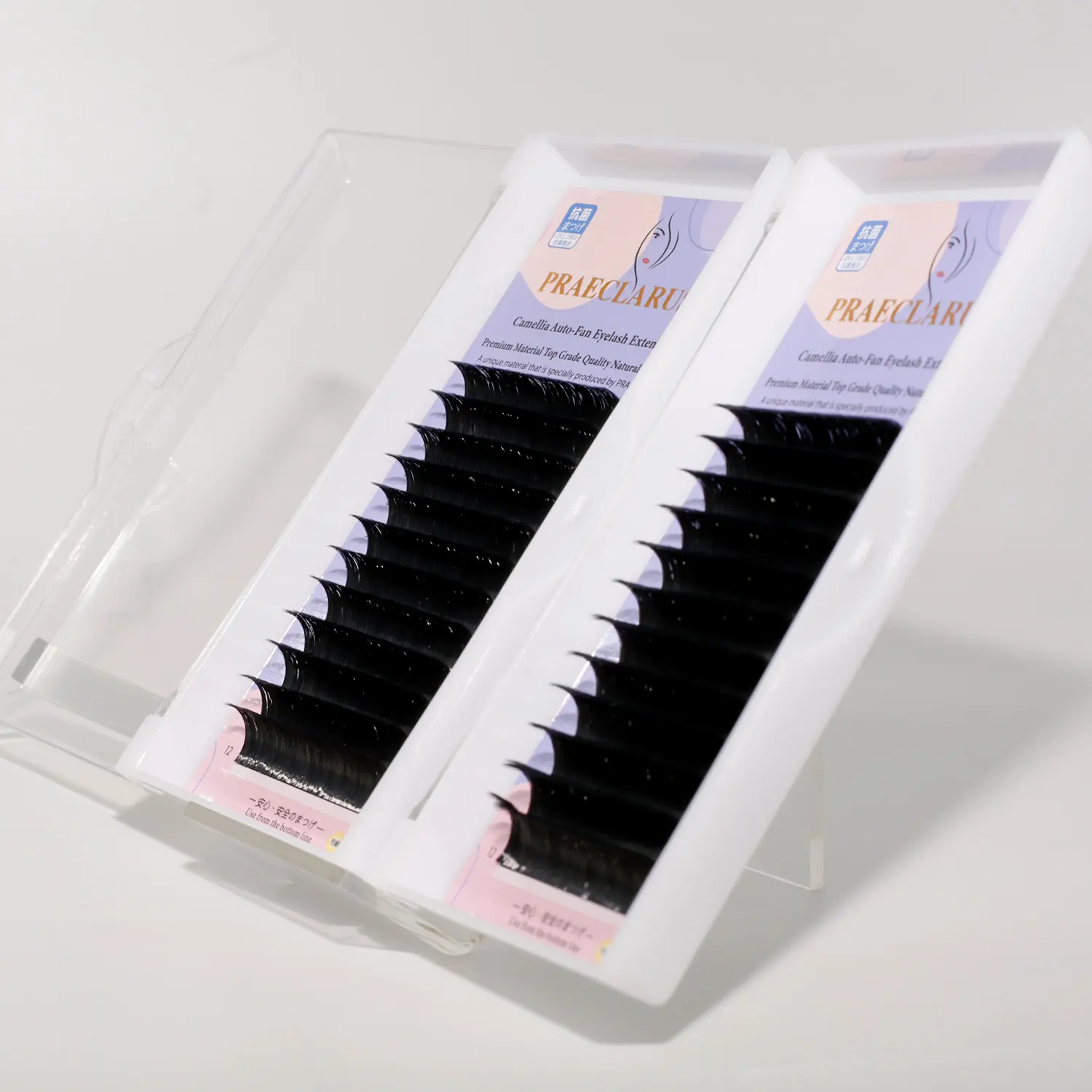 Otomatik Fan bireysel Lashes profesyonel bireysel kirpik uzantıları sahte kirpik siyah el yapımı 8mm 14mm ve Mix boyutu Dd