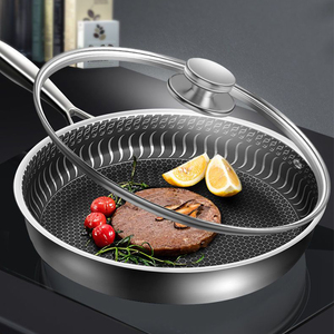 Ensemble de 5 ustensiles de cuisine modernes et classiques en acier inoxydable, casseroles et poêles industrielles pour la cuisine (vente en gros) - Product Image 5