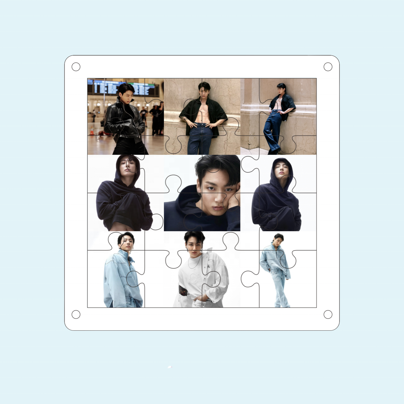 KPOP Idol Bangtan Boys JK JungKook 2024 Puzzle With Acrylic Stand