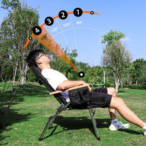 كرسي تخييم مريح قابل للطي والإمالة من قماش أكسفورد 600D بمسند ظهر قابل للتعديل ومقاوم للماء - Product Image 5