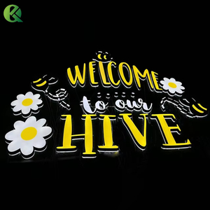 Özel damla alışveriş akrilik harfler LED tabela şirket adı panoları oteller hastaneler için DC güç kaynağı ile parklar süslemeleri - Product Image 4