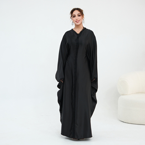 2026 Loriya New Eid Abaya Islamic Clothing Modest Women's Dresses Closed Abaya With Lace <strong>Kaftan</strong> Abaya Women Muslim Dress <strong>Summer</strong> - Product Image 5