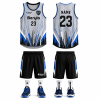 Conjunto de Camiseta de Baloncesto de Malla Transpirable Personalizada al por Mayor, Unisex, Tallas Grandes, Sin Mangas, Cintura Elástica, Secado Rápido, Impresión por Transferencia de Calor
